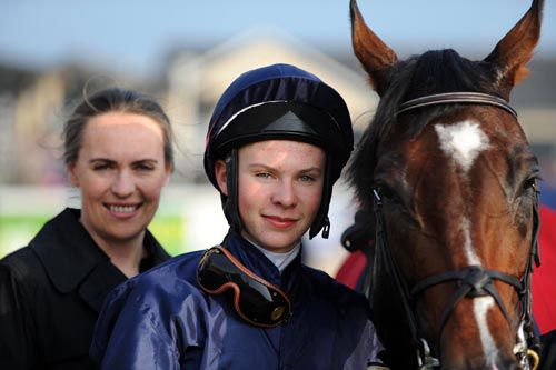 Joseph O'Brien rode a winner for his mum Anne-Marie