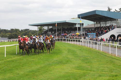 Racing away from the stands at Clonmel