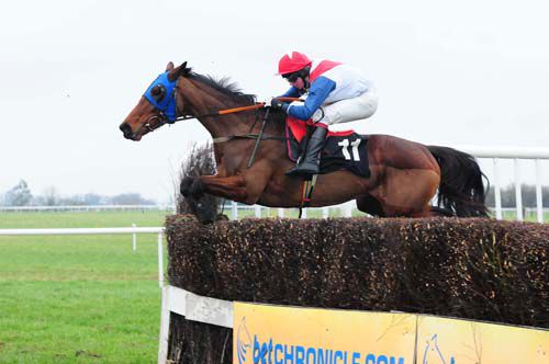 Quarryvale and Paddy Mangan are clear at the last