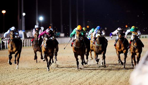Almadaa (3rd from left) delivers his winning late run
