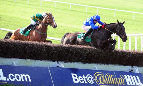 Cadogan and Keith Donoghue put in a great leap at the last to win from the front at Navan