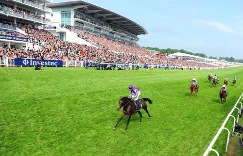 Camelot is the clear winner of the Investec Derby at Epsom last June