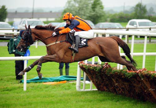 Whatuthink pictured winning over hurdles at Down Royal last time out