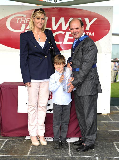 Michael Halford, wife Louise and son Tommy 