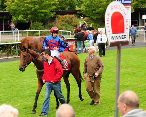 All About Alfie and Declan McDonogh being led in after winning at Cork