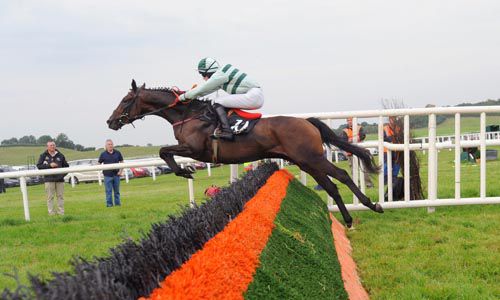 Key Account jumps the last on his way to victory under Harley Dunne