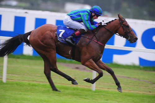 Bonnie Acclamation powers home at Leopardstown