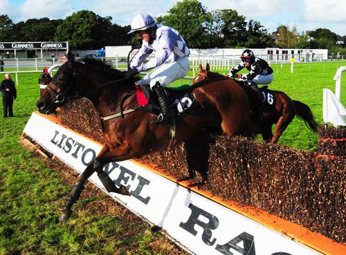 Western Promise gets over the last from Western Star at Listowel