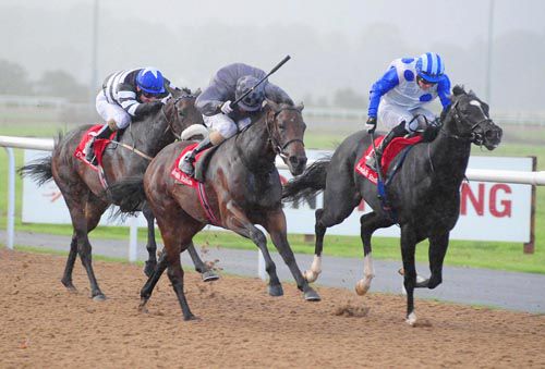 Made In Design (nearside) was a winner for Paul Hickey, at Dundalk