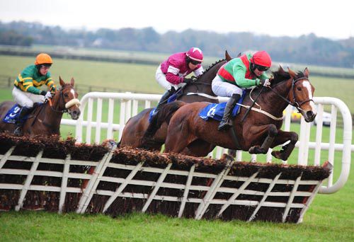 Back In A Tic clears the last at Naas