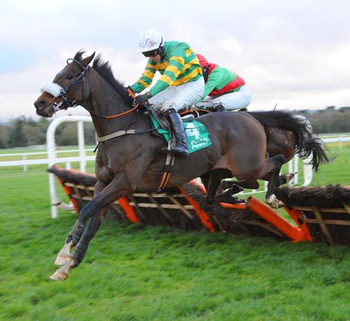 Masked Phantom clears the last under Niall Madden from Raheenwood in second