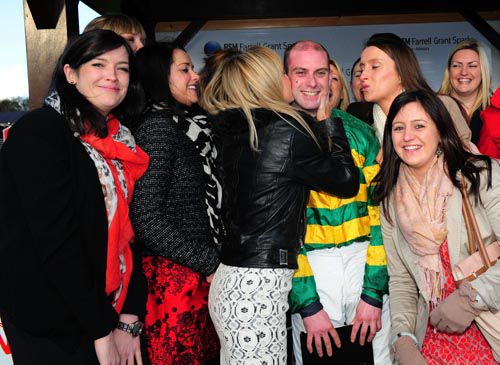 A happy scene after Grange's win at Punchestown