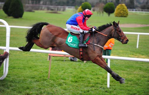 Moscow Mannon winning over hurdles at Navan 12 months ago