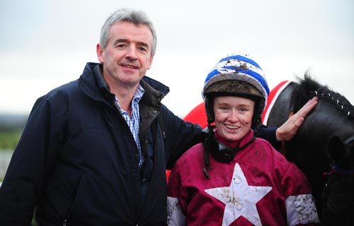 Owner Michael O'Leary with Jane Mangan