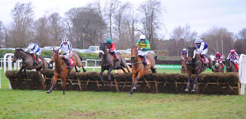 Supreme Carolina, left, swoops to conquer at Leopardstown