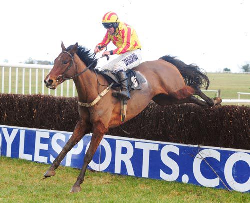 Clashnabrook clears the last under Philip Enright at Thurles