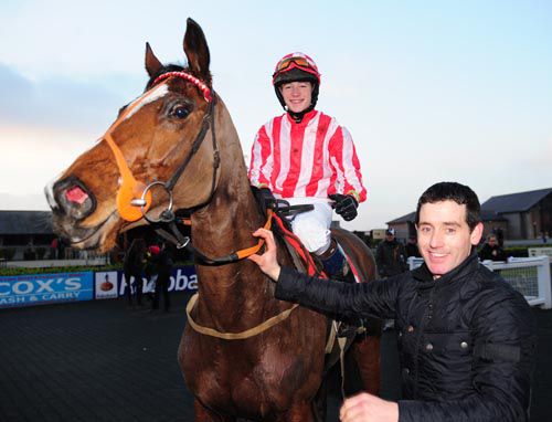 Rathvawn Belle (David Mullins up) with owner Jimmy Barcoe