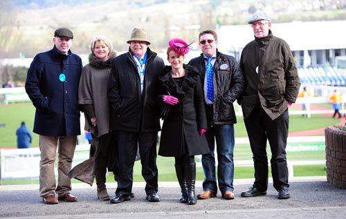 Some members of the Supreme Horse Racing Club at Cheltenham 2013
