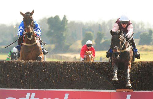 Foildubh (right) pictured on his way to success at Fairyhouse in April of 2013