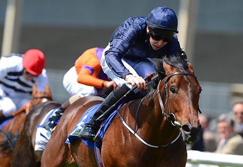 Coach House and Joseph O'Brien in winning action at the Curragh