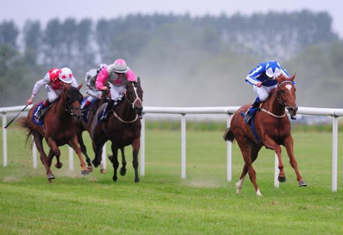 Majestic Jasmine and Declan McDonogh have their rivals on the stretch at Tipperary