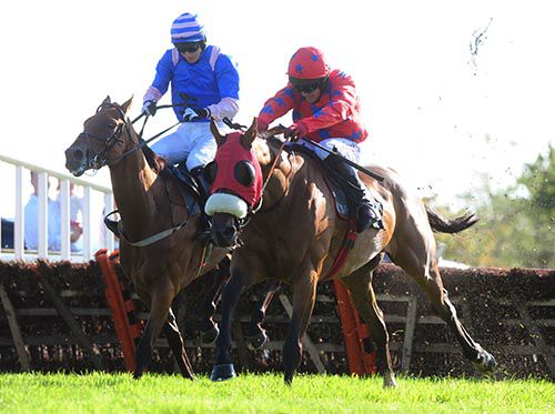 Formal Bid, right, in action at Bellewstown