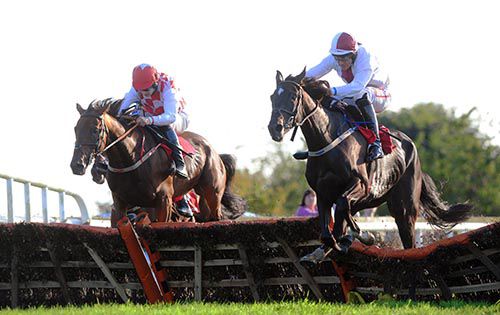Minella For Value, right, heads The Shaughraun at Bellewstown