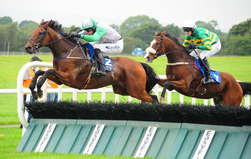 Ancient Sands soars over the last hurdle in Ballinrobe