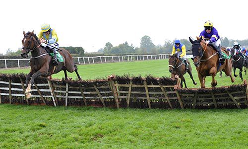Celestial Prospect and Ruby Walsh clear the last 