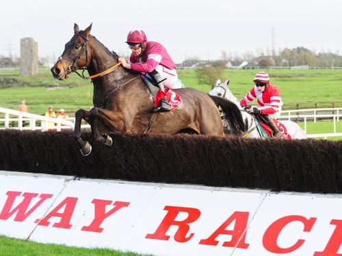 Shrapnel (Davy Russell) clears the last