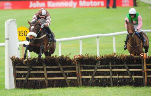 Theatre Bird (Bryan Cooper) jumps the last clear of Pink Hat