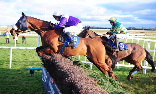 Hold Em Cowboy and Paul Carberry jump the last beating In Great Form 