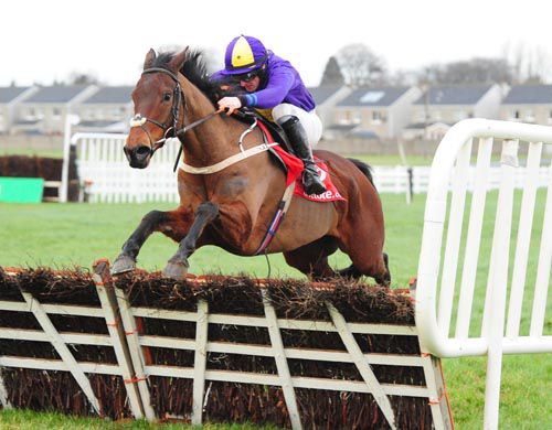 Seamus Mor and Sean Flanagan were good winners of the 2nd last at Naas
