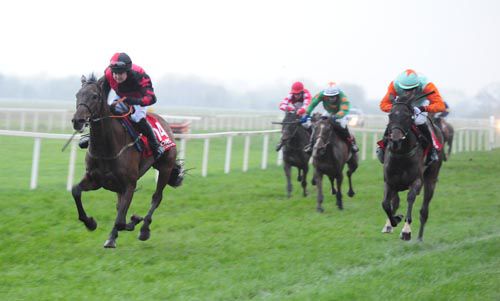 Oneforlill (left) beating Isaac Bell in the bumper at Cork