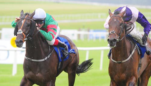 Port Merrion and Fran Berry (left) get the better of Yava