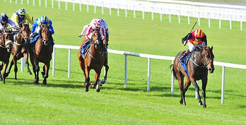Viztoria powers away from her rivals at the Curragh 