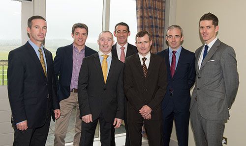 Andrew Coonan, Barry Geraghty, David Casey, Davy Russell, Pat Smullen, Ruby Walsh and Andrew McNamara 