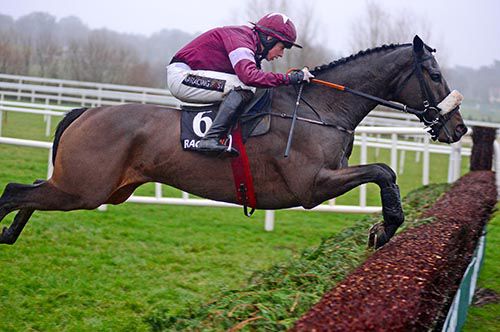 Clarcam in winning action at the Leopardstown Christmas meeting