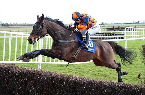 Last Time D'albain and Katie Walsh in full flight at the last