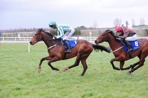 Charbel pictured on his way to victory in the bumper at Limerick in 2015 when trained by Tom Mullins