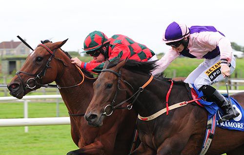 Nanamour, far side, just prevails from Creative Talent in Tramore