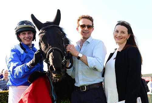Steel Wave with Garrett Power, his wife Amy and jockey Paul Townend