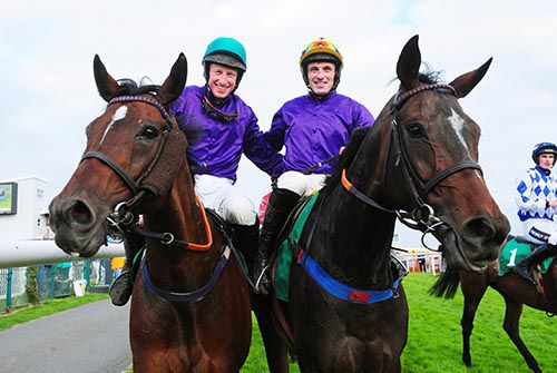 Left to right, Gold Patrol and Mikey Fogarty, with Sean Flanagan and Don Vincenzo