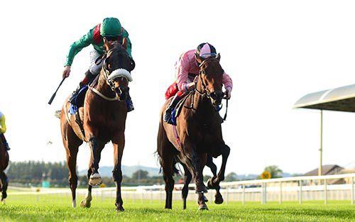 Silwana and Pat Smullen (left) beats Toe The Line and Fran Berry