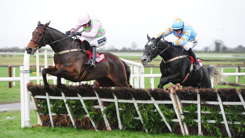 Long Dog and Ruby Walsh on the way to defeating Bachasson and Paul Townend