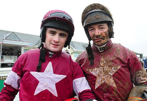 Kevin Sexton (left) and David Mullins after finishing first and second