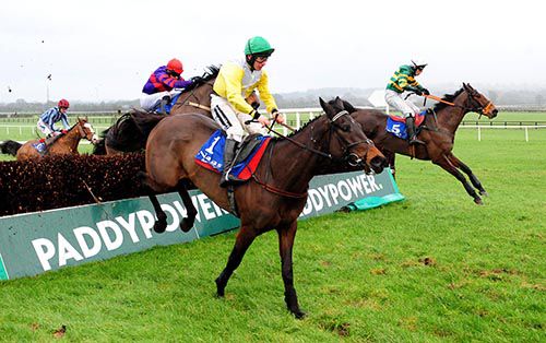 Rogue Trader, far side, on his way to victory in Naas