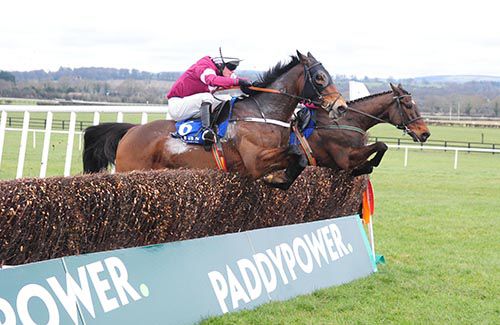 Sub Lieutenant (David Mullins, nearside) jumping in unison with Tell Us More