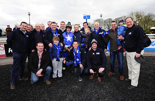 Paul Townend pictured with members of the Blue Blood Racing Club