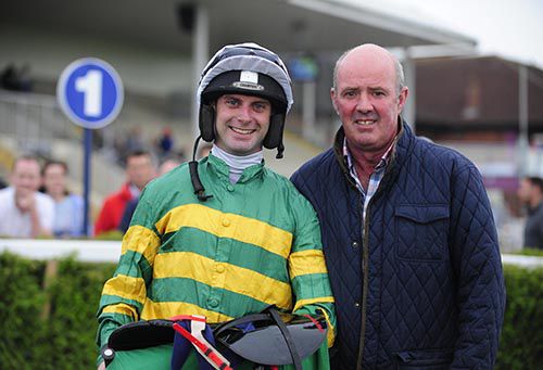 Father and son pictured after a winner at Navan last year